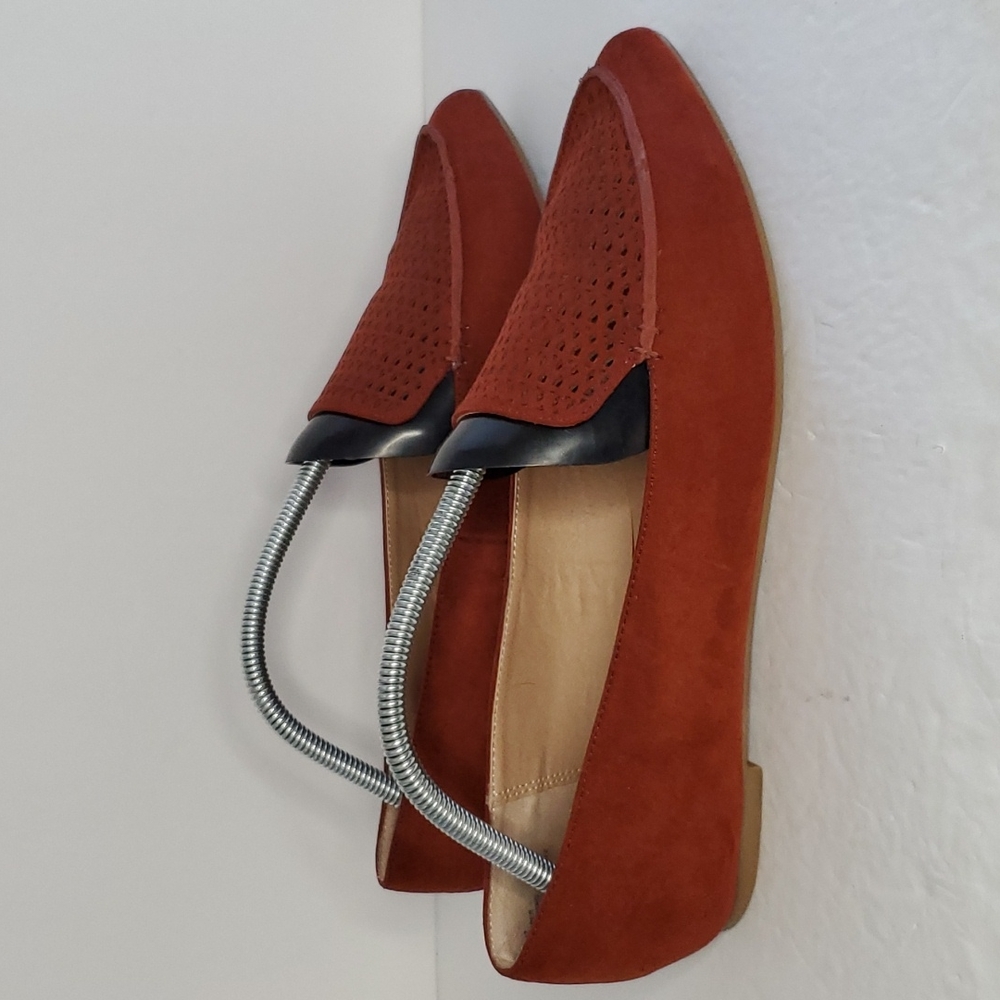 Torrid laser cut pointed toe loafers